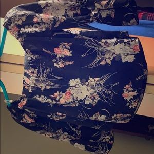 Fashion nova off the shoulder floral shirt